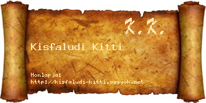 Kisfaludi Kitti névjegykártya